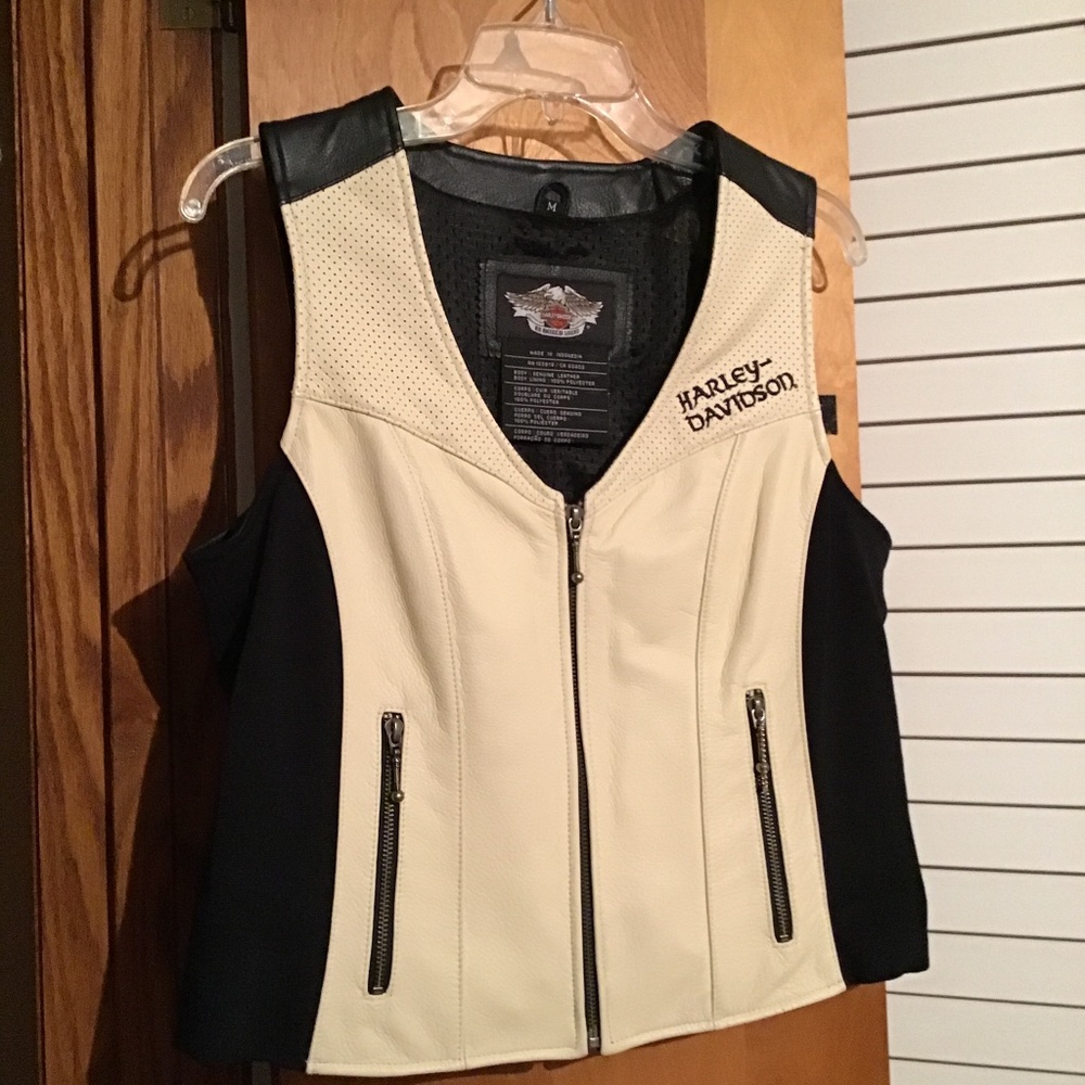 Harley Davidson leather chaps and matching vest
